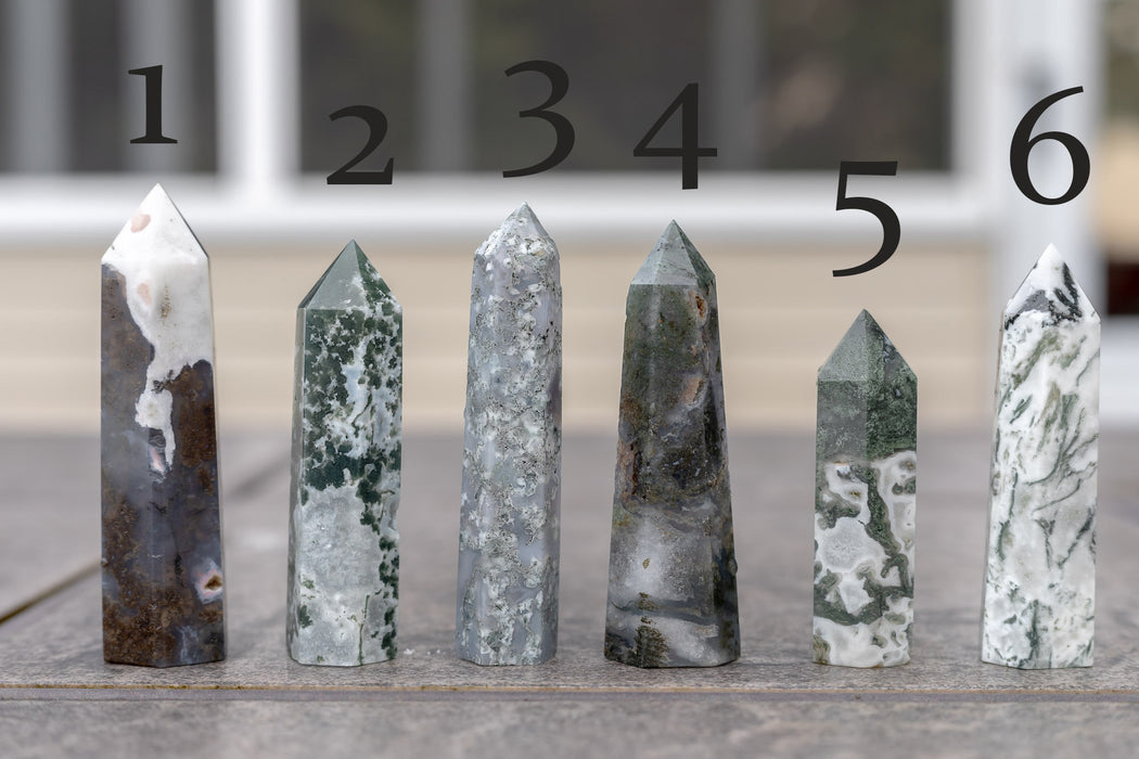 Moss Agate Towers | YOU CHOOSE