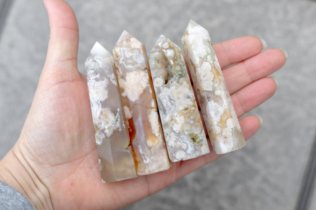 Flower Agate Towers | YOU CHOOSE
