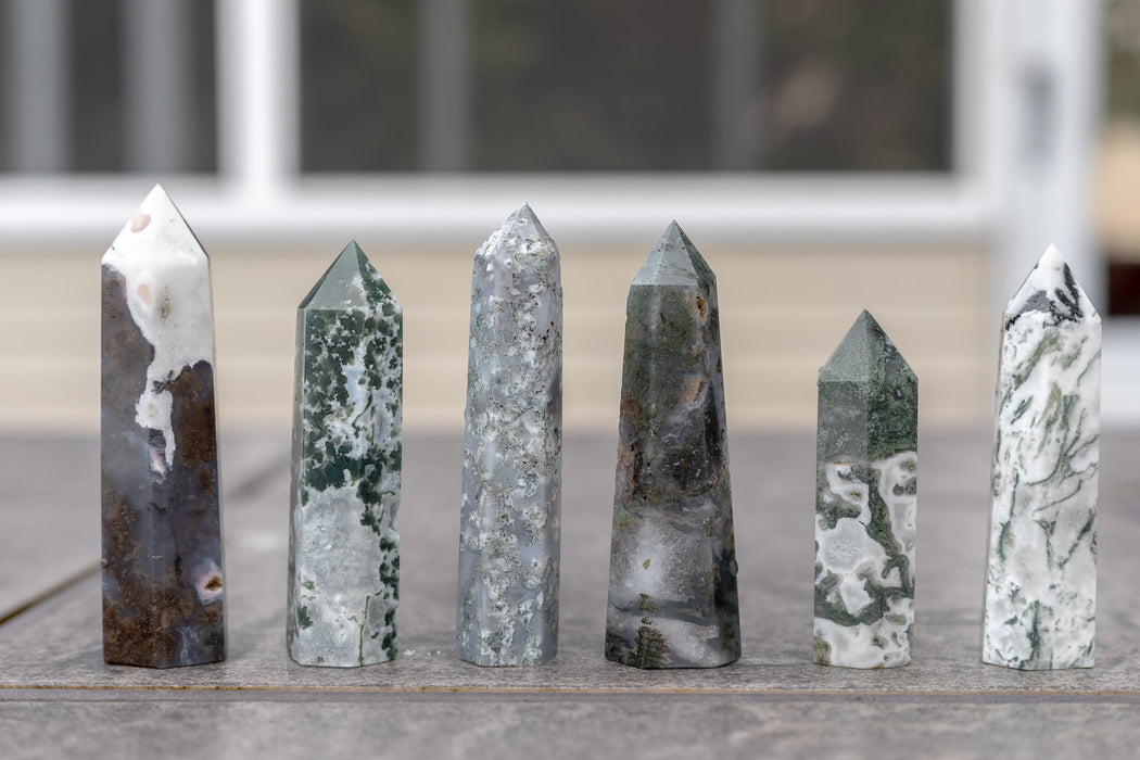 Moss Agate Towers | YOU CHOOSE