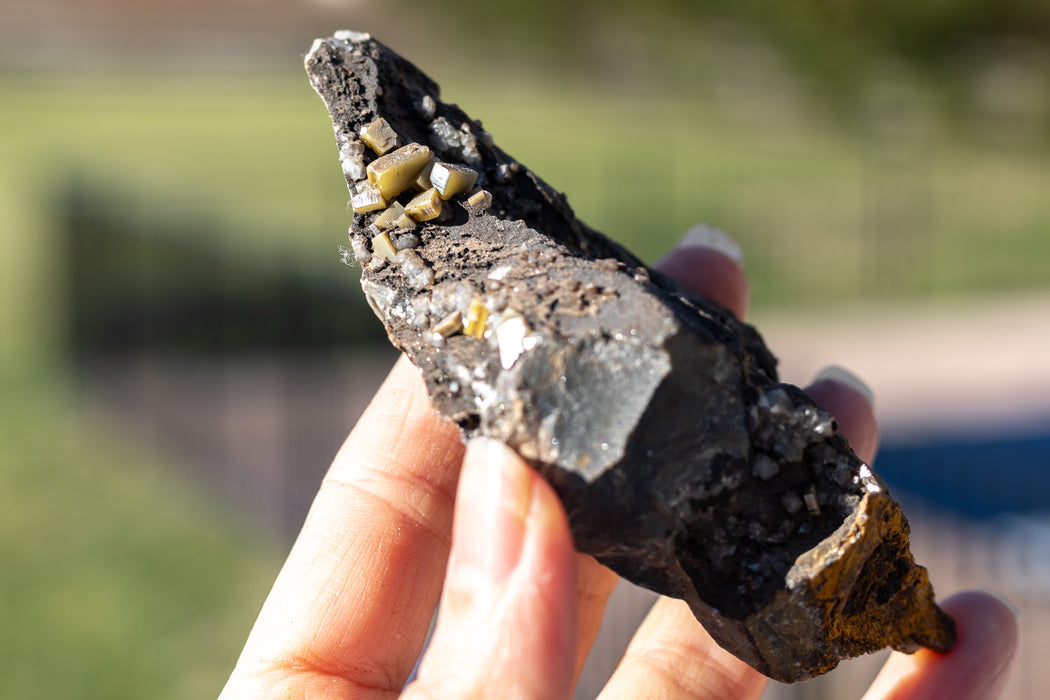 Mexican Mixed Mineral Specimen | Wulfenite | Calcite
