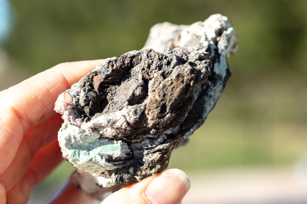 Mexican Mixed Mineral Specimen | Aurichalcite | Calcite