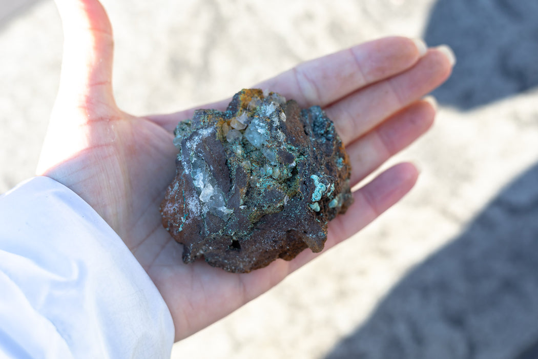 Mixed Mexican Mineral Specimen | Aurichalcite | Calcite