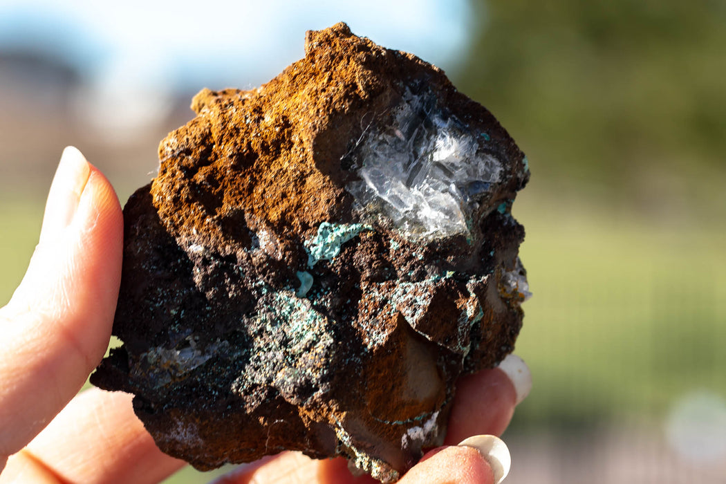 Mixed Mexican Mineral Specimen | Aurichalcite | Calcite