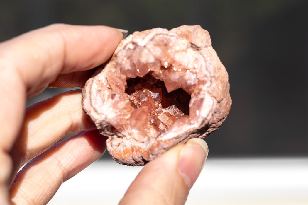 A Grade Pink Amethyst Geodes
