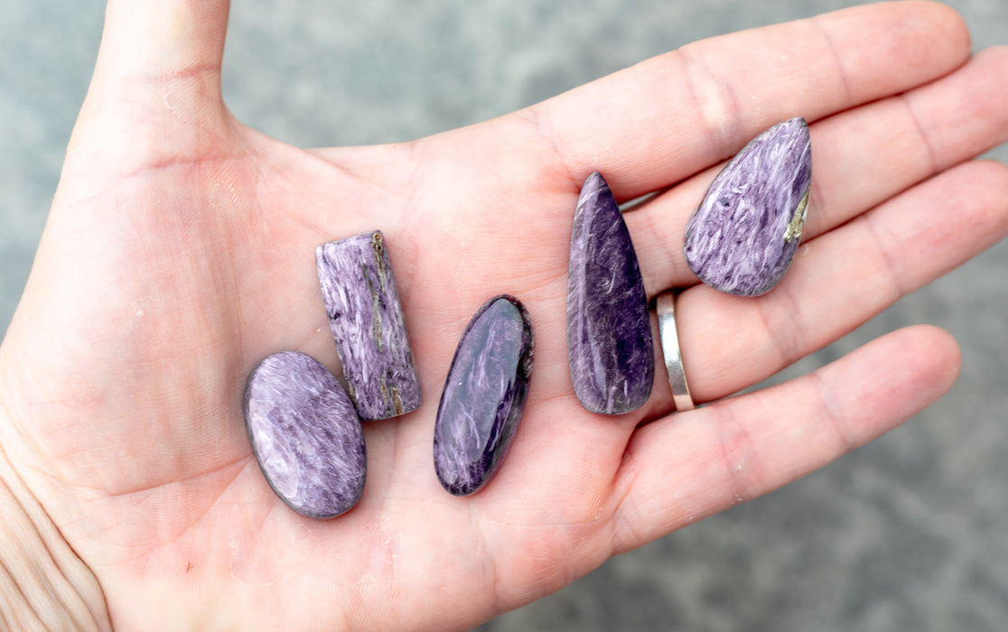 Charoite Cabochons | High Quality Charoite Cabs | YOU CHOOSE