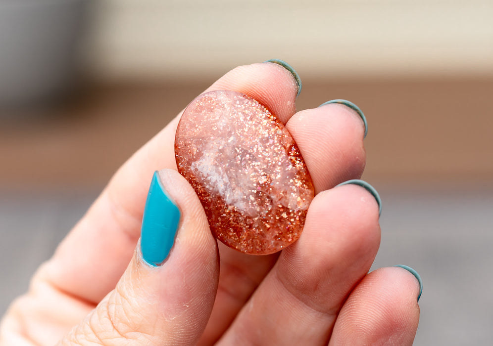 Sunstone Cabochons with Flash | Flashy High Quality Sunstone Cabochons | YOU CHOOSE