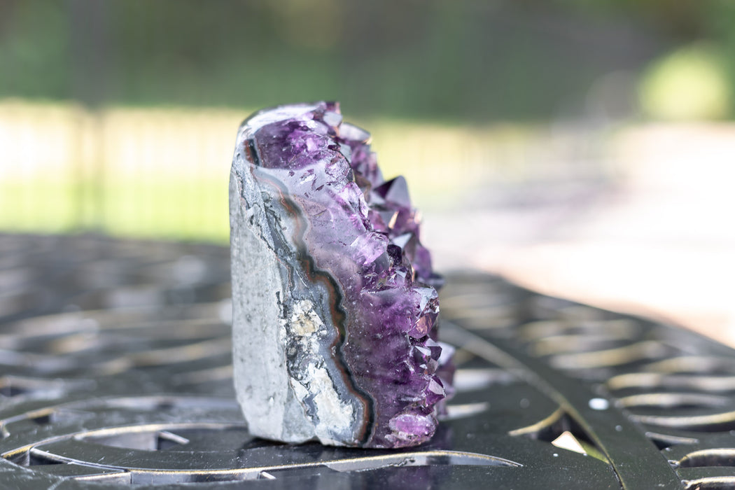 Dark Purple Amethyst Cut Base From Uruguay | High Quality Amethyst Cut Base