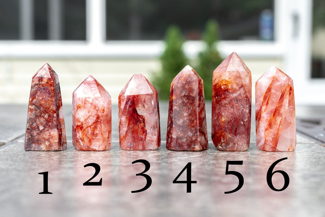 Fire Quartz Points | Red Hematoid Quartz Points - YOU CHOOSE