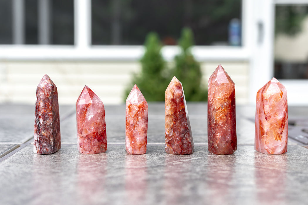 Fire Quartz Points | Red Hematoid Quartz Points - YOU CHOOSE