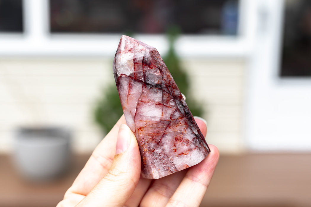 Fire Quartz Points | Red Hematoid Quartz Points - YOU CHOOSE