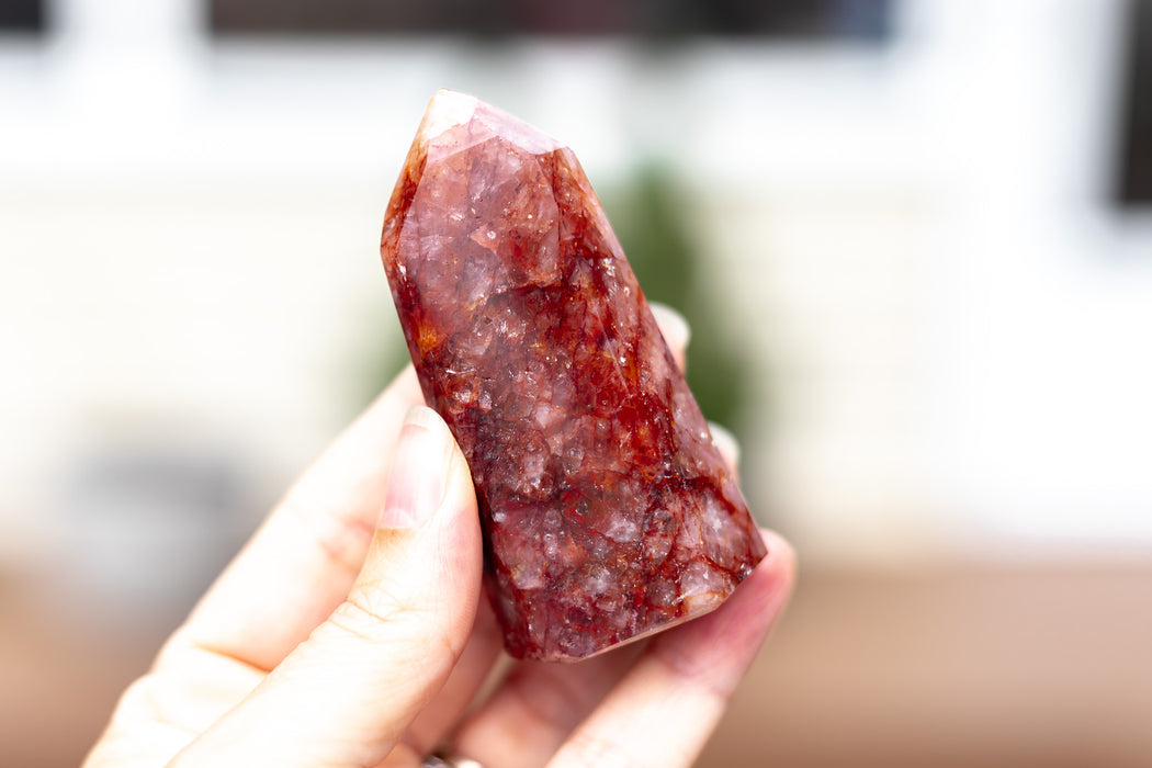 Fire Quartz Points | Red Hematoid Quartz Points - YOU CHOOSE