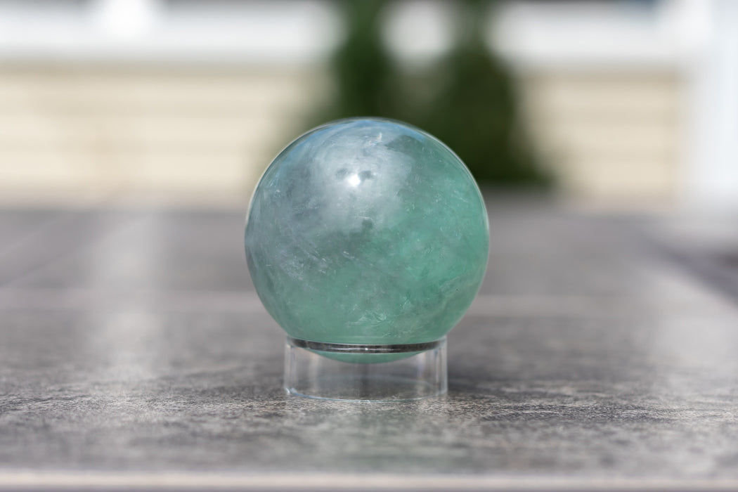 Green Fluorite Sphere