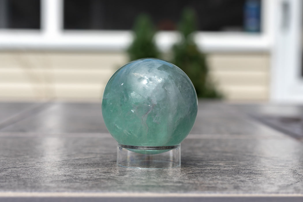 Green Fluorite Sphere