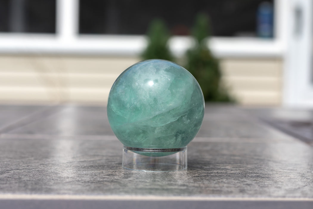 Green Fluorite Sphere