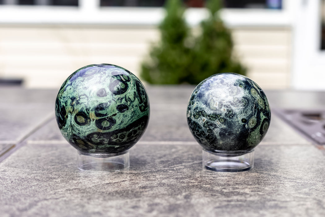 Kambaba Jasper Spheres | Crocodile Jasper Spheres - YOU CHOOSE