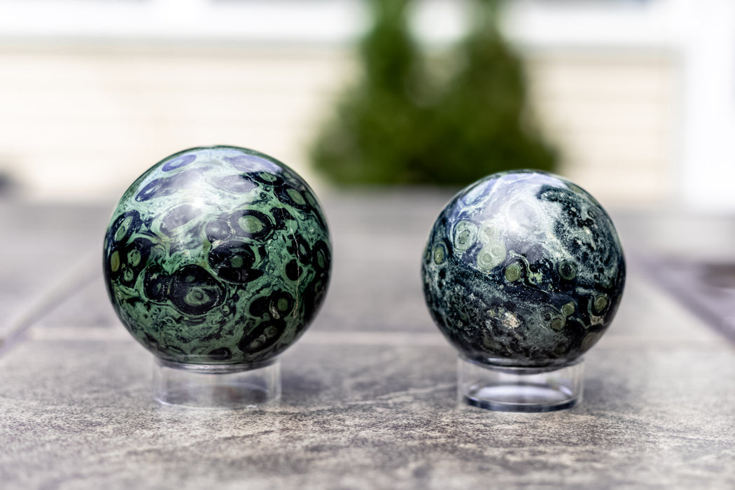 Kambaba Jasper Spheres | Crocodile Jasper Spheres - YOU CHOOSE