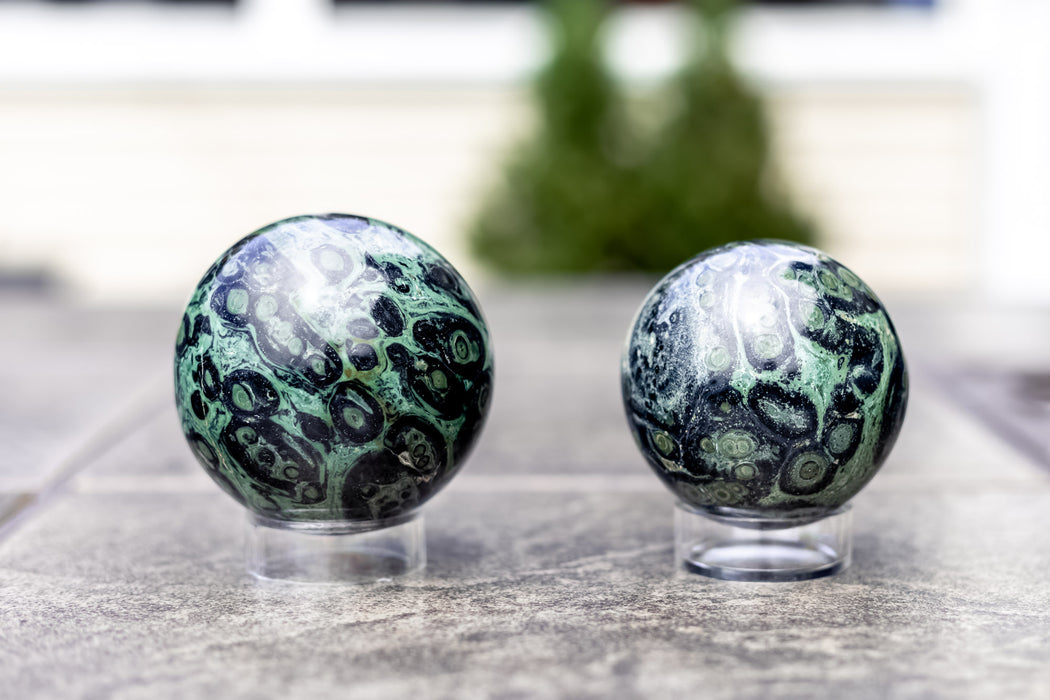 Kambaba Jasper Spheres | Crocodile Jasper Spheres - YOU CHOOSE