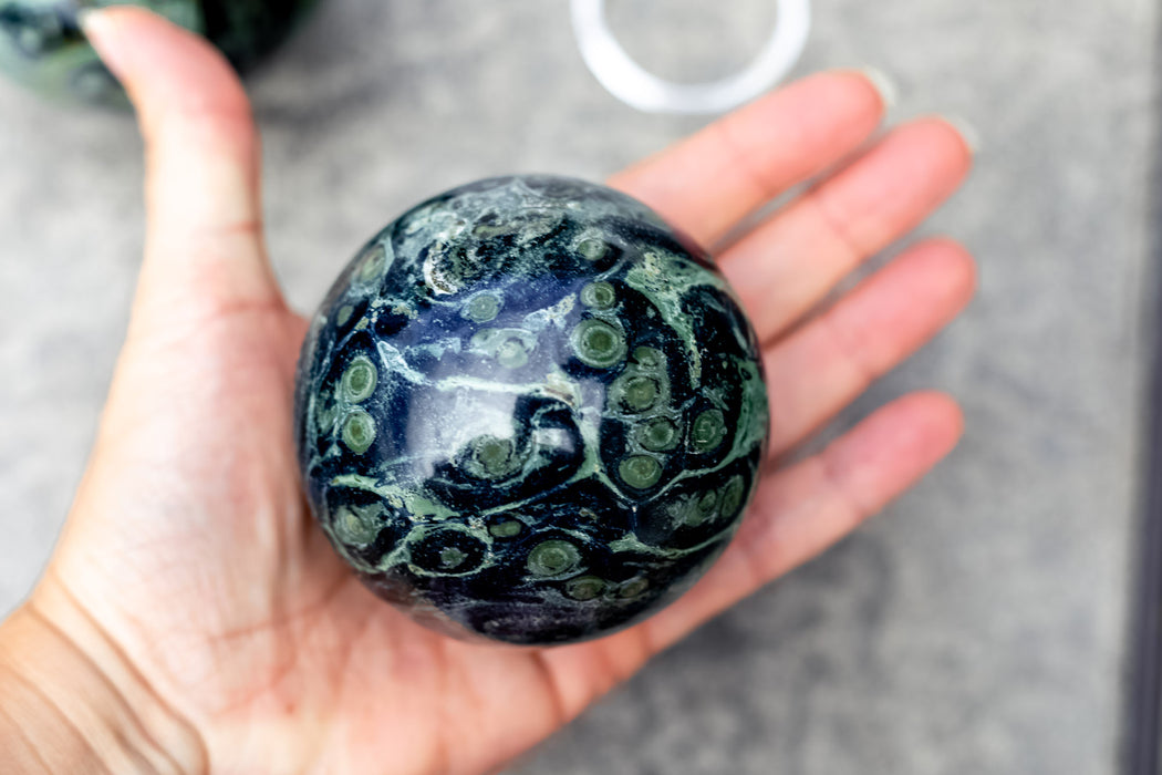 Kambaba Jasper Spheres | Crocodile Jasper Spheres - YOU CHOOSE