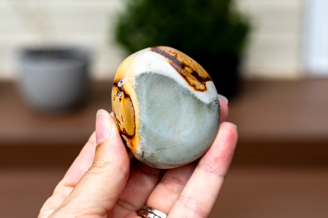 Polychrome Jasper Palm Stones - YOU CHOOSE!