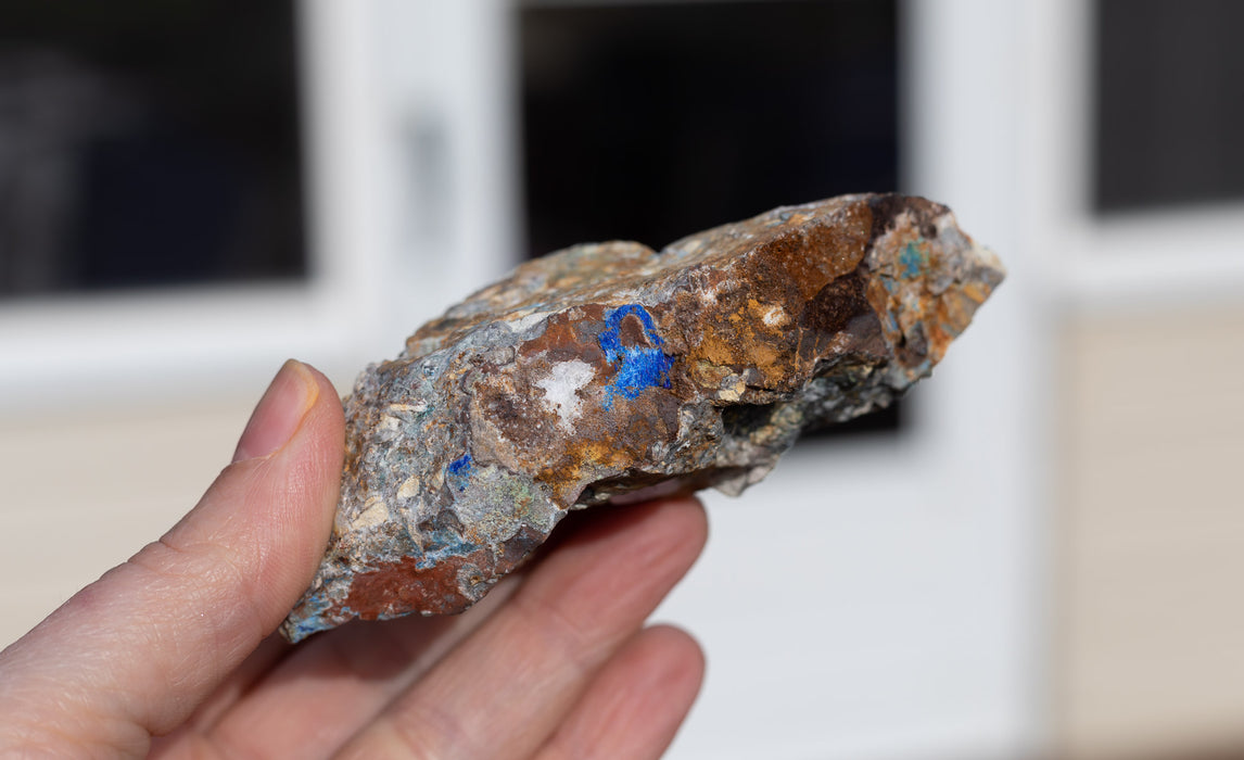 Linarite with Quartz Specimens | Grand Reef Mine, Klondike, Arizona