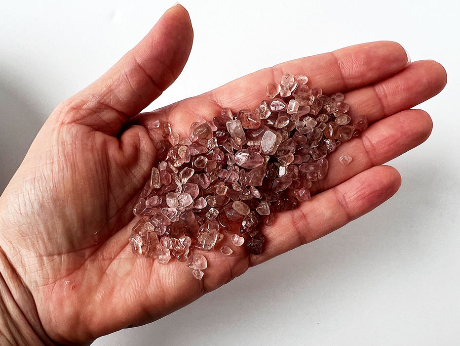 Strawberry Quartz Chips | Red Aventurine Crystal Chips | Crystal Chips