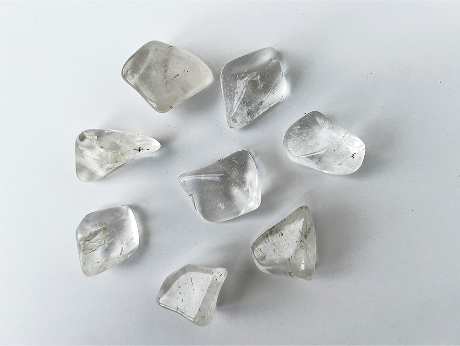 Clear Quartz Tumbles | Clear Quartz Crystal Tumbles
